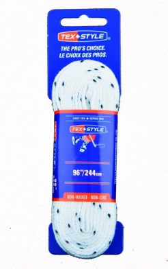 Шнурки с пропиткой TexStyle Blue Line (096") Белые