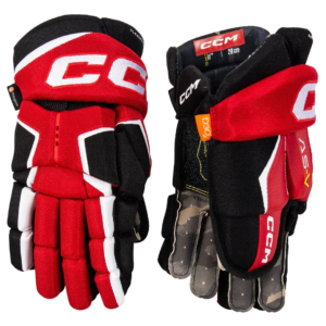 Перчатки CCM Tacks AS-V JR (10") Черно-красно-белые